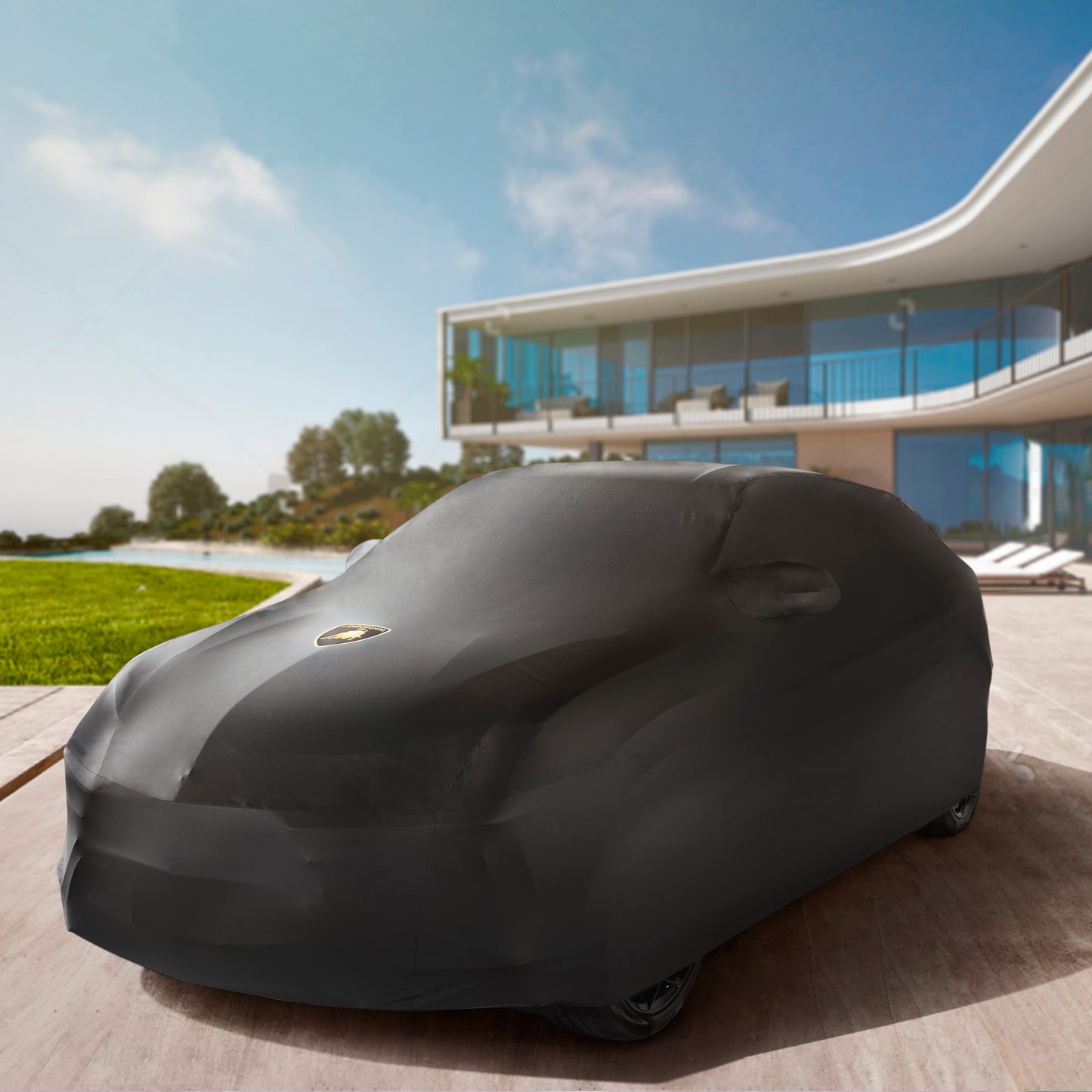 4ML860635A Accessori Originali Lamborghini Urus OUTDOOR Car Cover Premium Care OEM OE Genuine Vehicle Accessory Accessories Essential Essentials Travel Maintenance Storage