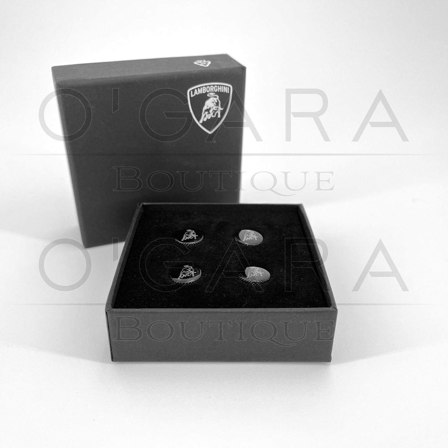 0R1400216 Automobili Lamborghini Valve Stem Caps with Logo OEM Genuine Accessories Accessory Vehicle Supercars Sportscar Car Care Essential Essentials