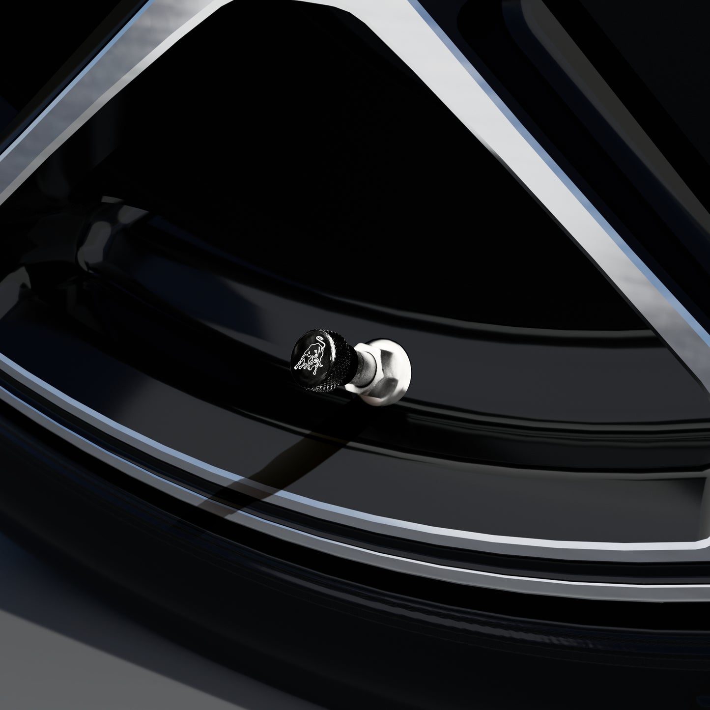 0R1400216 Automobili Lamborghini Valve Stem Caps with Logo OEM Genuine Accessories Accessory Vehicle Supercars Sportscar Car Care Essential Essentials