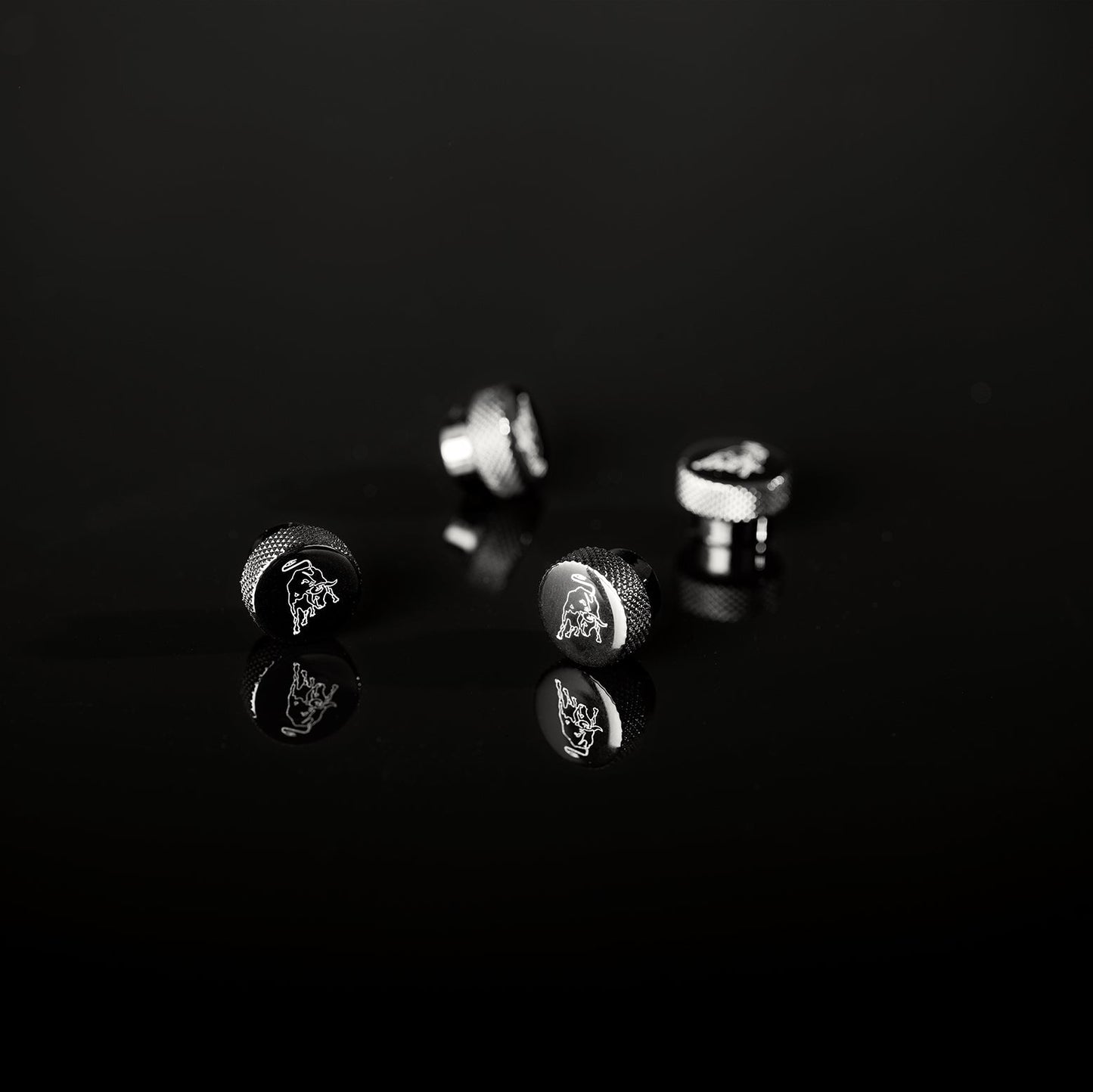 0R1400216 Automobili Lamborghini Valve Stem Caps with Logo OEM Genuine Accessories Accessory Vehicle Supercars Sportscar Car Care Essential Essentials