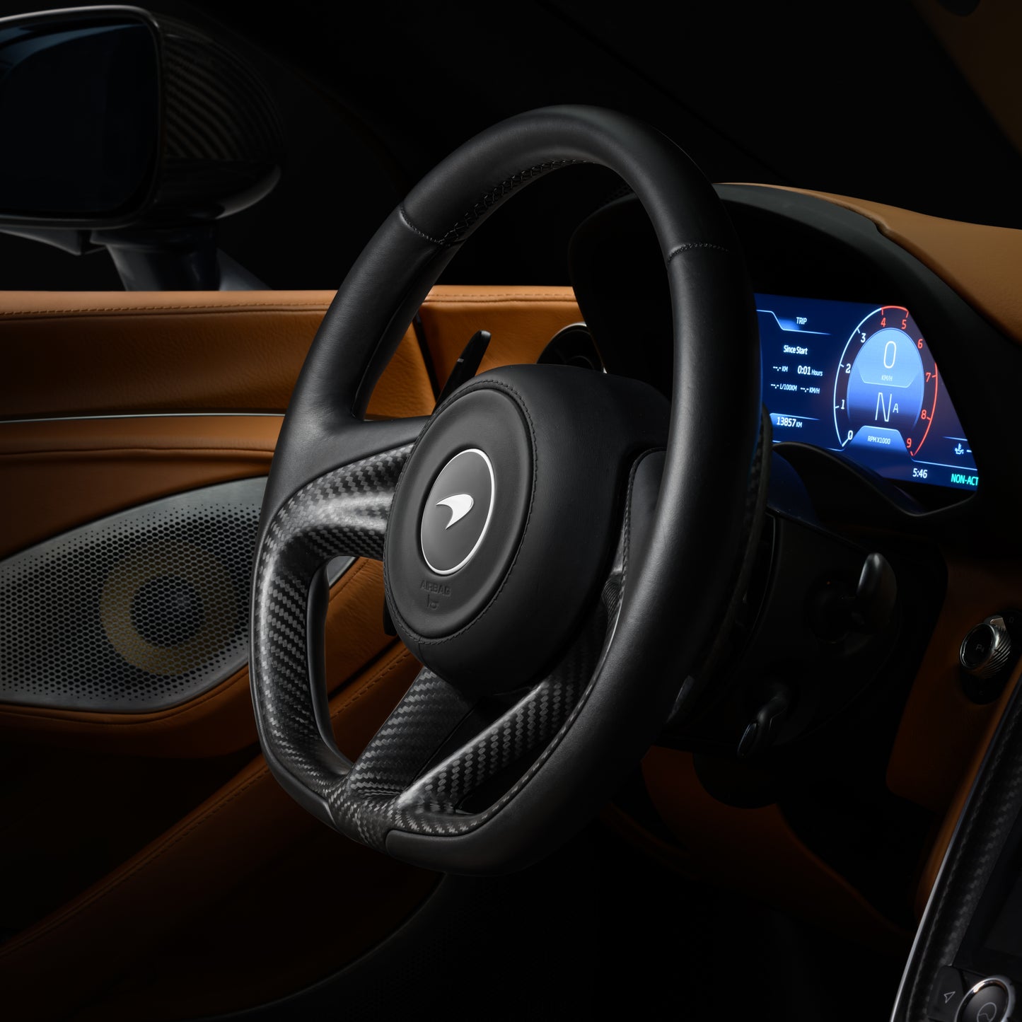 McLaren GT MSO Carbon Fiber Steering Wheel