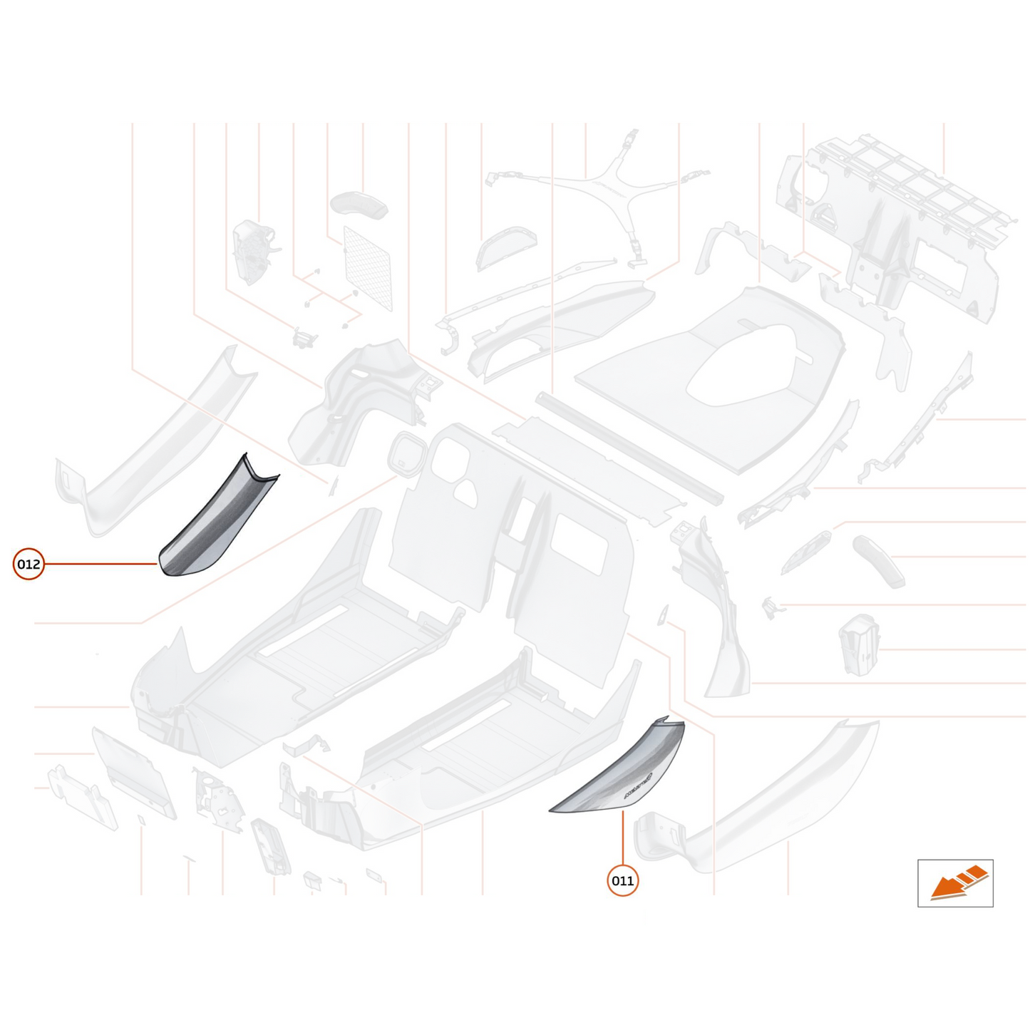 McLaren MSO 750S Carbon Fiber Sill Covers