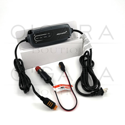 1222MA668GP McLaren 12V Battery Charger & Maintainer Genuine OEM Accessories Accessory Vehicle Trickle Travel Storage Park Parking Supercars Sportscar Maintenance Automatic Car Care Essential Essentials
