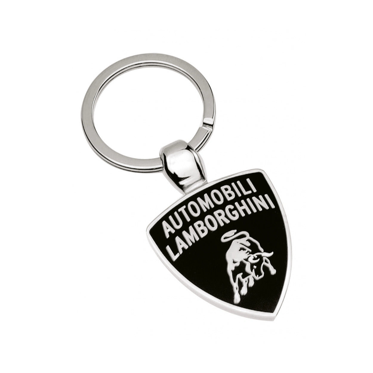 Lamborghini Silver Shield Keyring