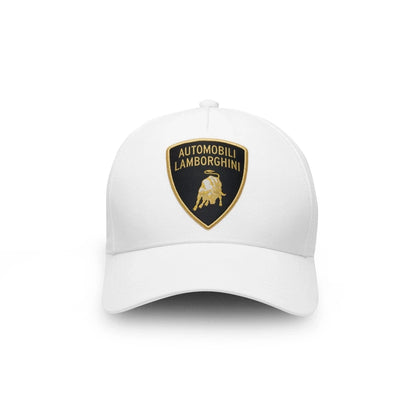 Lamborghini Gold Shield Cap White