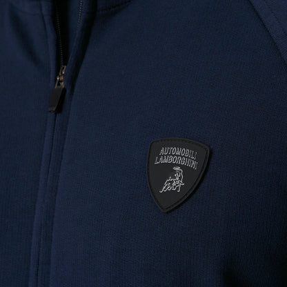 Lamborghini Full Zip Men Sweatshirt Navy Blue