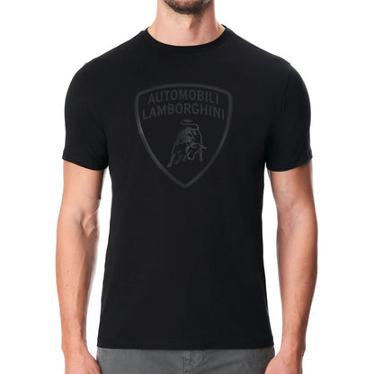 Lamborghini Big Shield Men T-Shirt Black