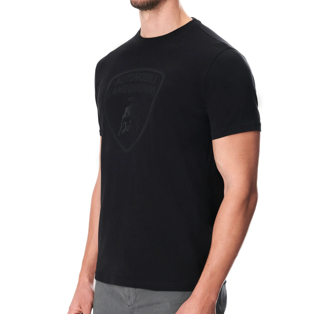 Lamborghini Big Shield Men T-Shirt Black