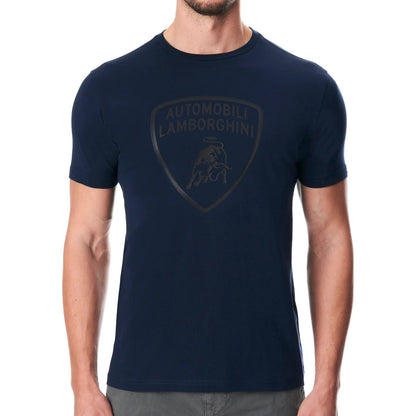 Lamborghini Big Shield Men T-Shirt Navy