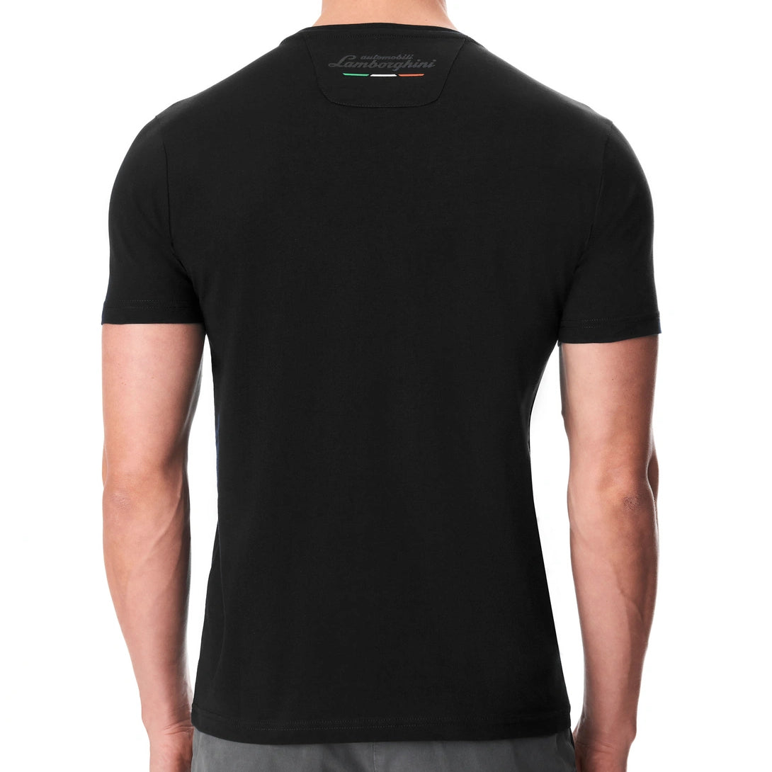 Lamborghini Small Shield Men T-Shirt Black