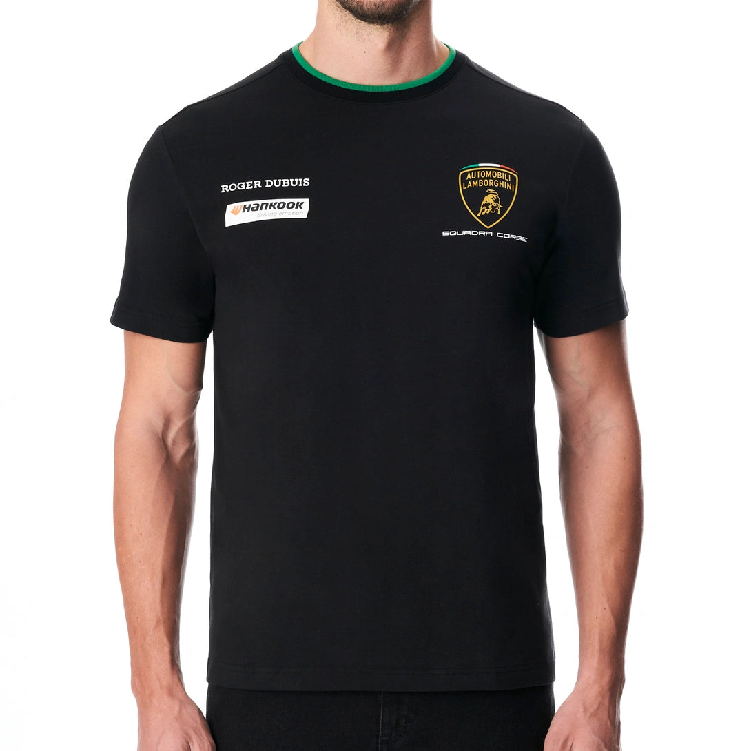 Lamborghini 2023 Squadra Corse Men T-Shirt Black