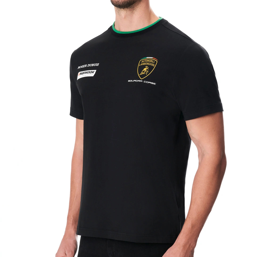 Lamborghini 2023 Squadra Corse Men T-Shirt Black