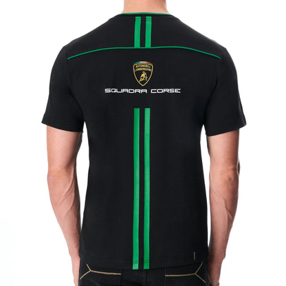 Lamborghini 2023 Squadra Corse Men T-Shirt Black