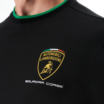 Lamborghini 2023 Squadra Corse Men T-Shirt Black