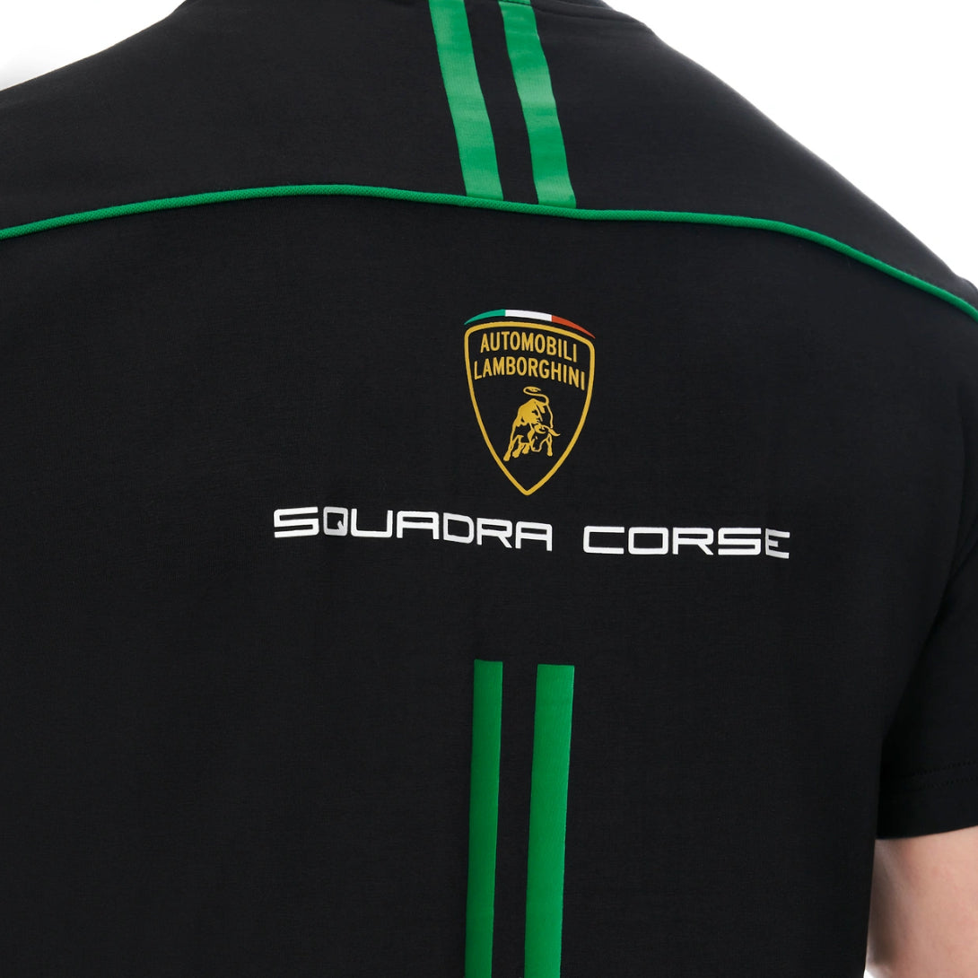 Lamborghini 2023 Squadra Corse Men T-Shirt Black