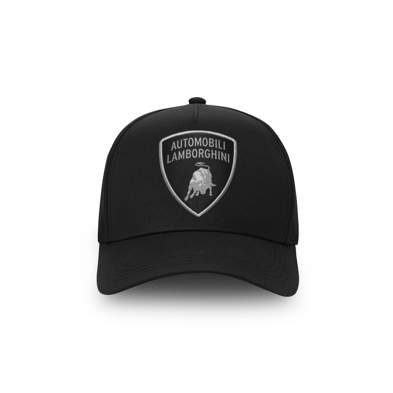 Lamborghini Silver Shield Cap Black