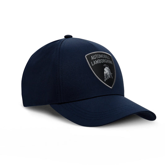 Lamborghini Silver Shield Cap Navy