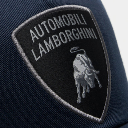 Lamborghini Silver Shield Cap Navy