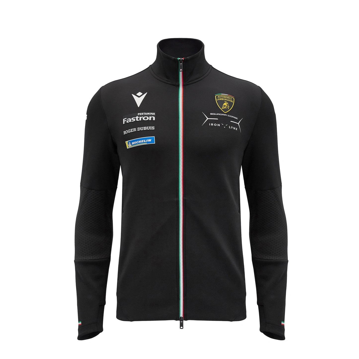 Lamborghini Squadra Corse 2024 Full Zip Men Sweatshirt Black