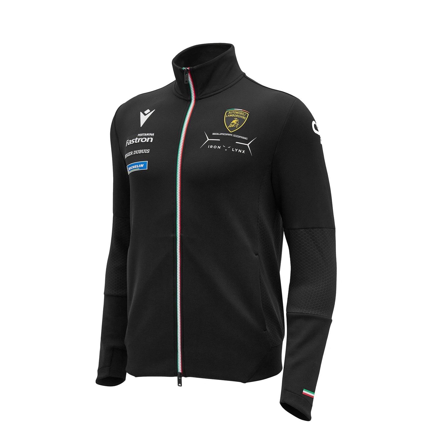 Lamborghini Squadra Corse 2024 Full Zip Men Sweatshirt Black