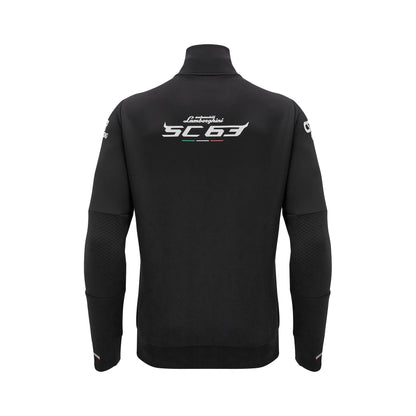 Lamborghini Squadra Corse 2024 Full Zip Men Sweatshirt Black