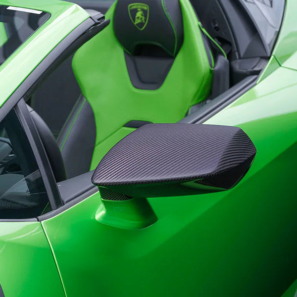 Lamborghini Huracan Shiny Carbon Fiber Mirror Caps