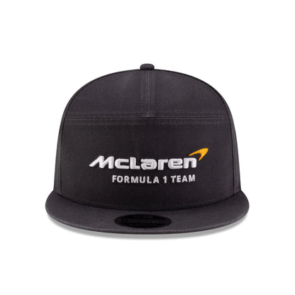 McLaren F1 New Era 9Fifty Split Panel Flat Brim Hat Phantom Gray