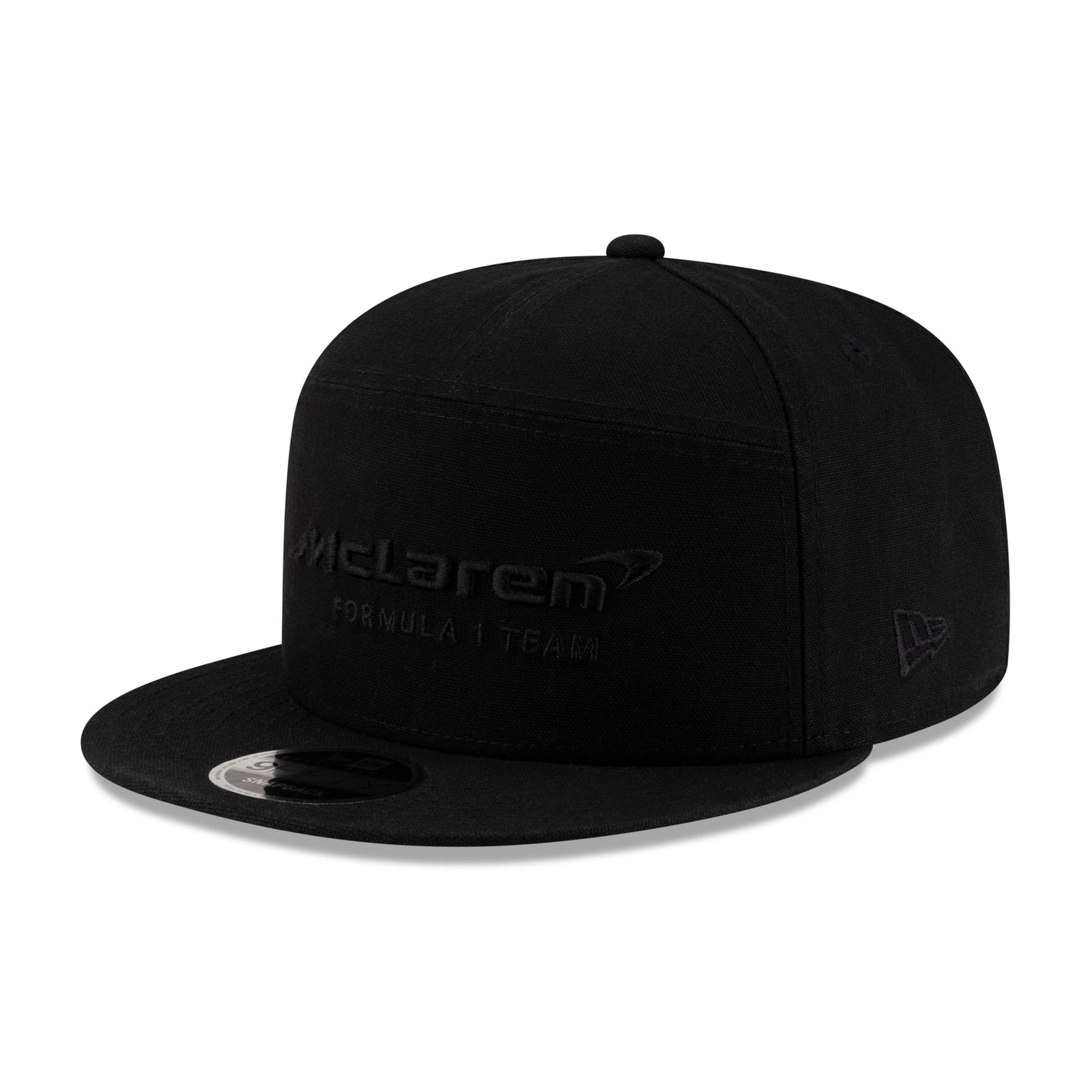 McLaren F1 New Era 9Fifty Split Panel Flat Brim Hat Black