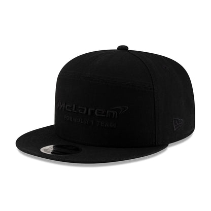 McLaren F1 New Era 9Fifty Split Panel Flat Brim Hat Black