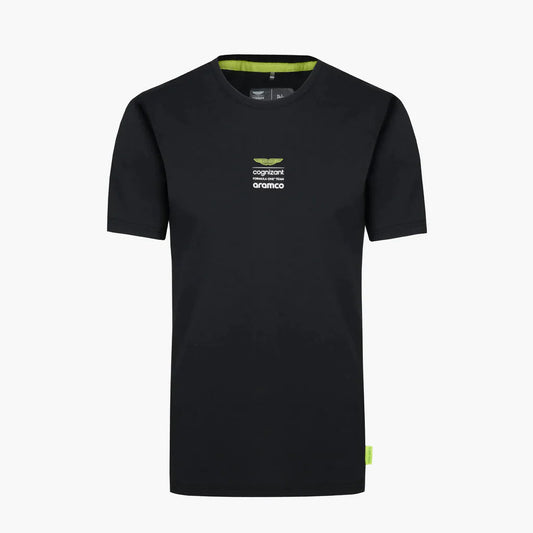 Aston Martin Cognizant F1 Men's Lifestyle Logo T-Shirt Black