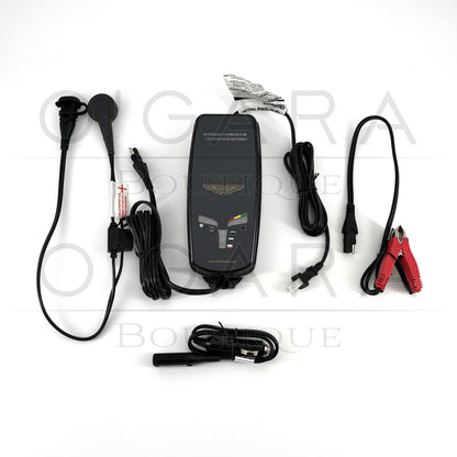 9G43-37-11545 Aston Martin DBS DB7 DB9 DB11 DB12 DBX 707 Vantage F1 Formula 1 One SUV Rapide Vanquish Taraf V12 Zagato V8 Battery Charger Maintainer Genuine OEM Accessories Accessory Vehicle Trickle Travel Storage Park Parking Supercars Sportscar Maintenance Automatic Car Care Essential Essentials