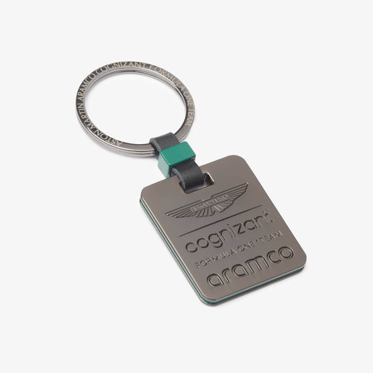 AMF100010 Aston Martin F1 Formula 1 Team Keychain Keyring Lifestyle Merchandise Merch Gift Gifts