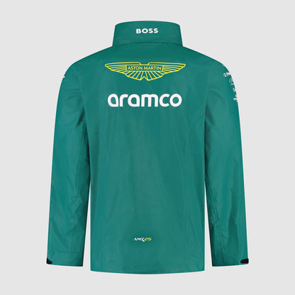 Aston Martin F1 2025 Team Rain Jacket Green