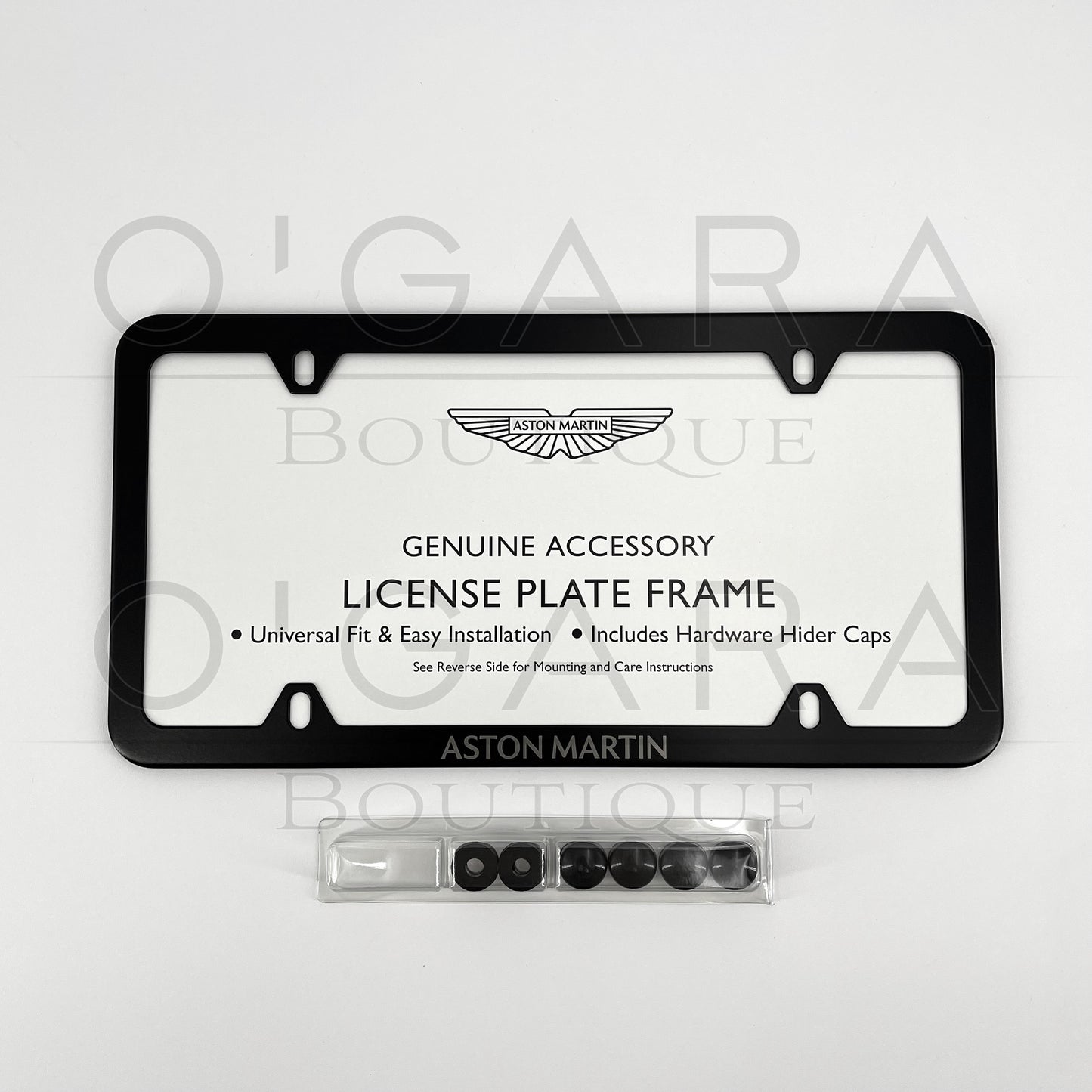 Aston Martin License Plate Frame Black
