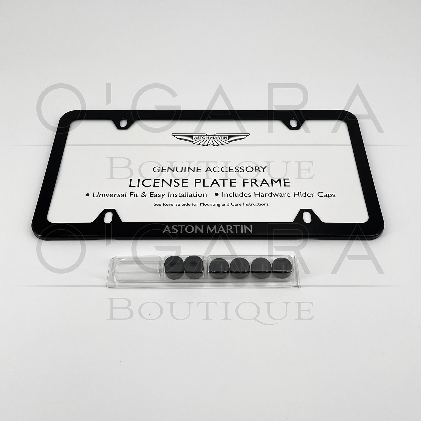 Aston Martin License Plate Frame Black
