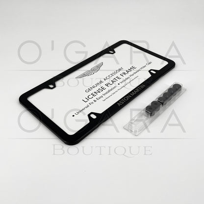 Aston Martin License Plate Frame Black