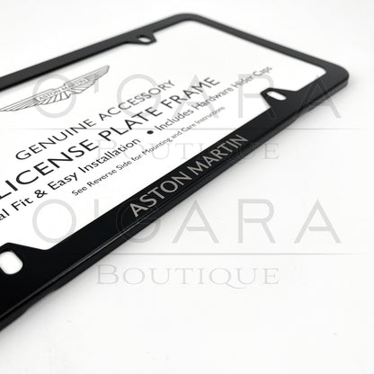 Aston Martin License Plate Frame Black