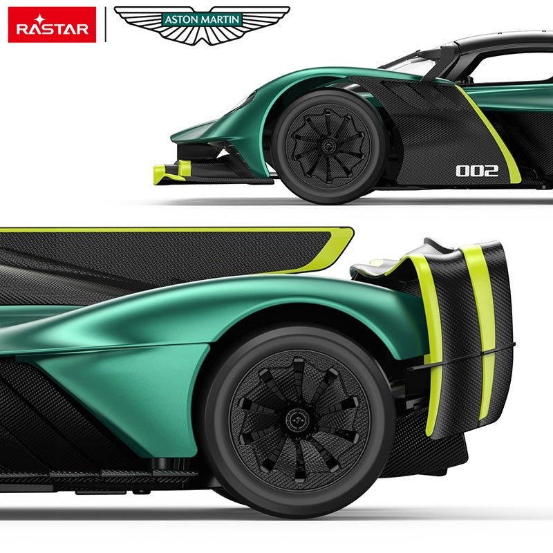 1:12 RC Aston Martin Valkyrie Formula 1 F1 British Racing Green Lime Supercar Radio Controlled Rastar Toy Car Kids Children