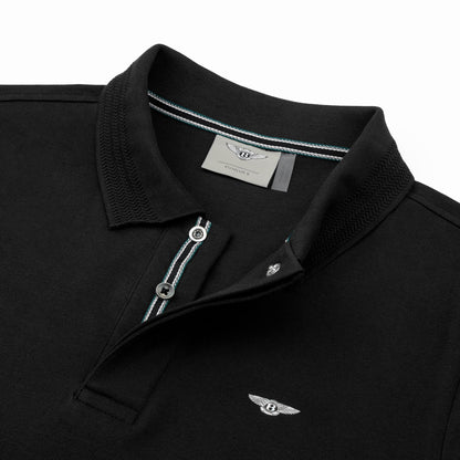 Bentley Men's Cotton Polo Shirt Black