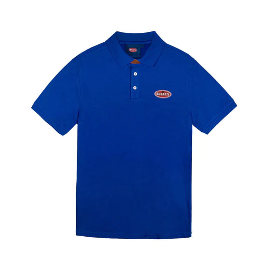 Bugatti Men Vintage Logo Polo Blue