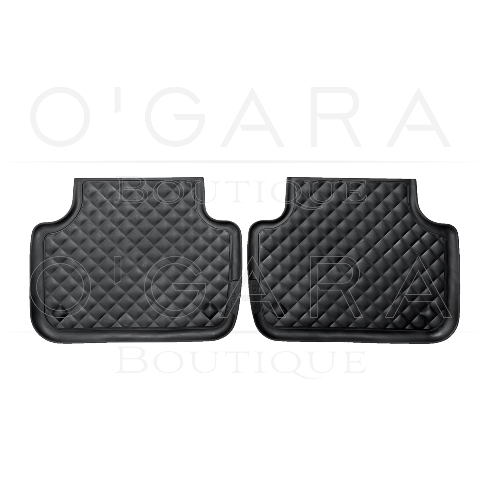36A862451 OEM OE Genuine Bentley Bentayga SWB Short Wheel Base All Weather Season Rear Floor Mats Interior Interiors Car Care Vehicle Accessory Accessories Essential Essentials Travel Maintenance Storage