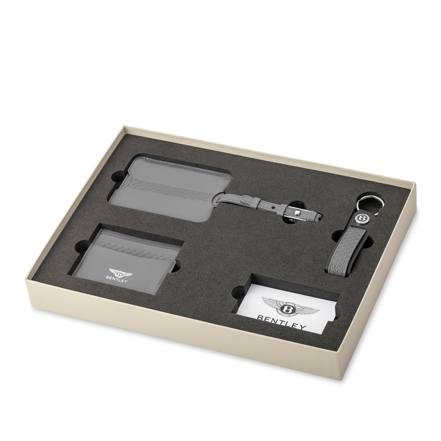 Bentley Loop Keyring Travel Gift Set - Gray