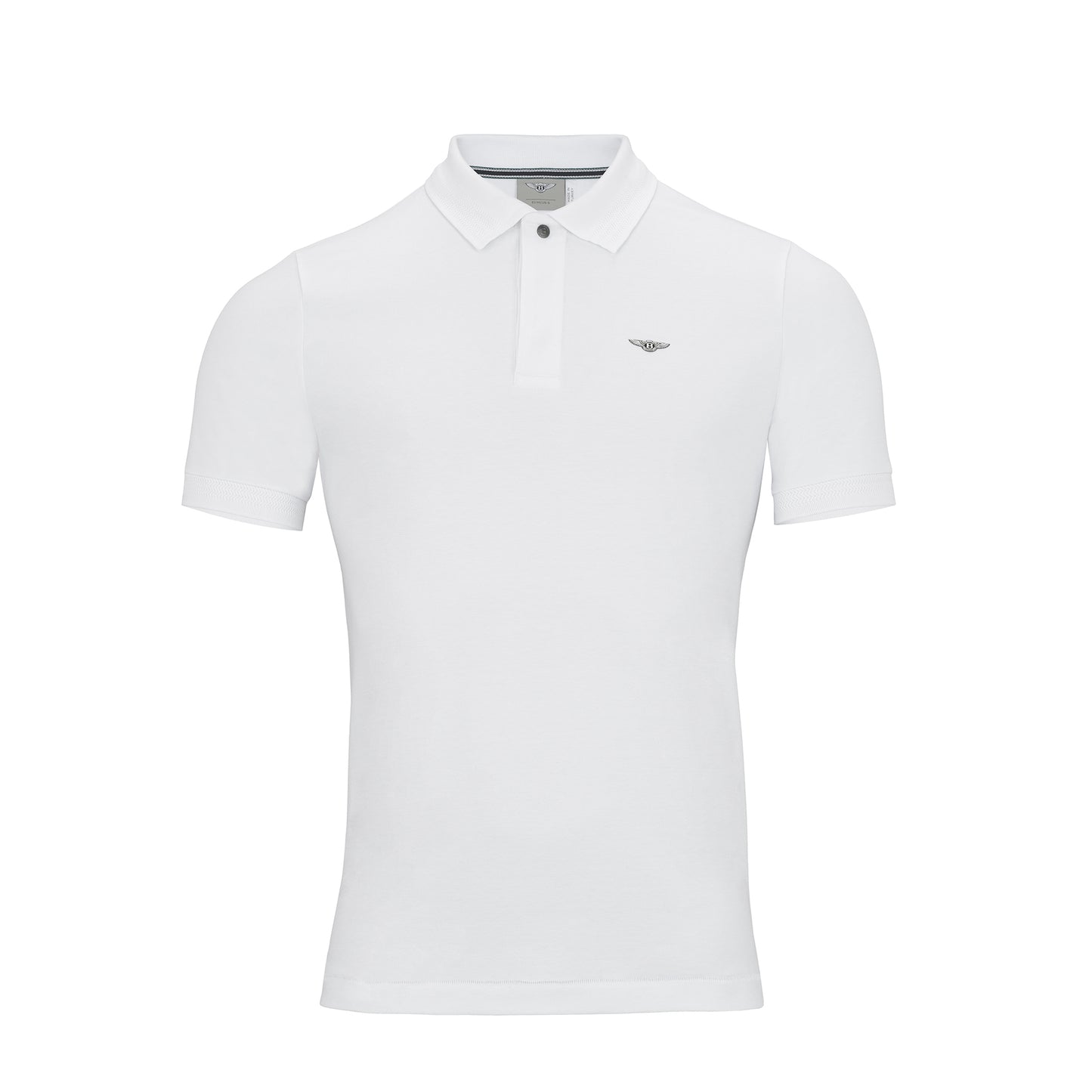 Bentley Men's Cotton Polo Shirt White