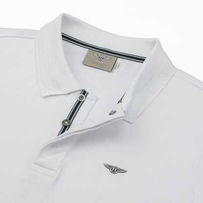 Bentley Men's Cotton Polo Shirt White