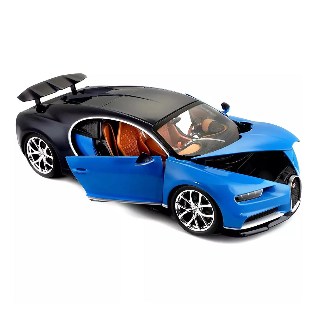 1:18 Bugatti Chiron Blue Diecast by BBurago