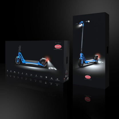 Bugatti 9" Electric Foldable Scooter BLUE