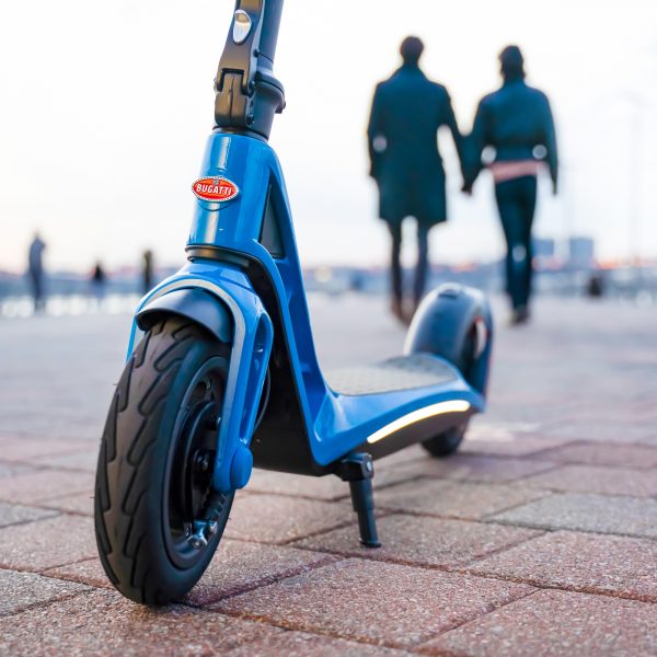 Bugatti 9" Electric Foldable Scooter BLUE