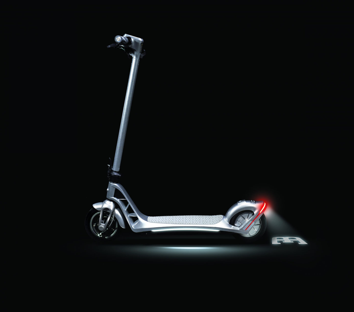 Bugatti 9" Electric Foldable Scooter SILVER