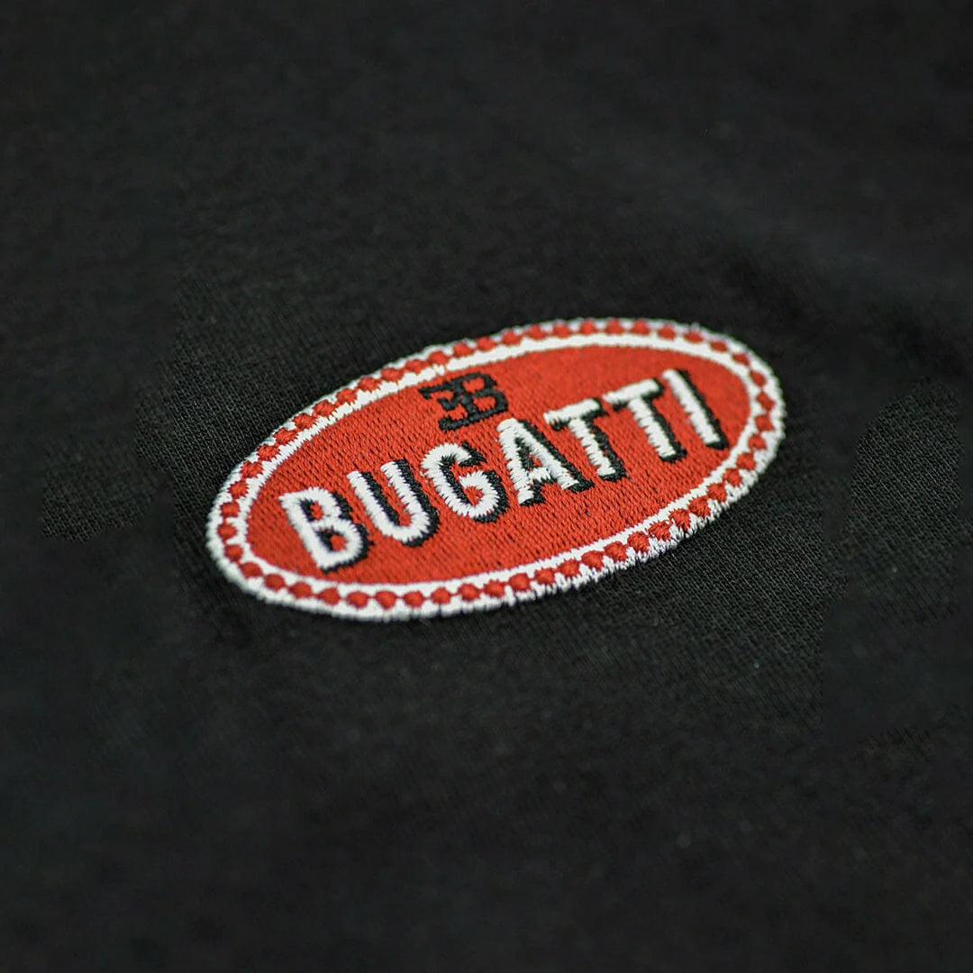 Bugatti Heritage Men Long Sleeve Polo Black