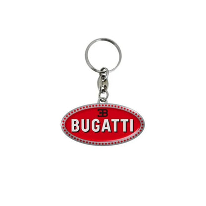 Bugatti Macaron Metal Keyring Red